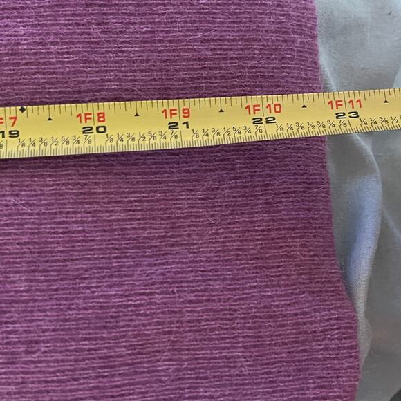 COS Women's Purple Wool Alpaca Blend V-Neck Long Sleeve Sweater Size Large - Picture 8 of 9